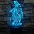 3D LED Night Light - Virgin Mary