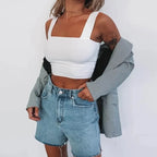 Women's Sexy Navel-Baring Camisole Top for Summer