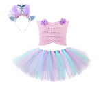 Mermaid Tube Top Skirt Suit for Girls