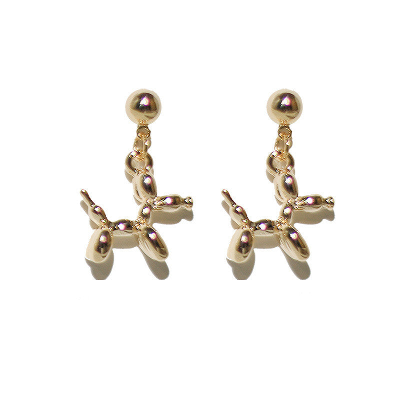 Balloon Dog Stud Earrings for Women