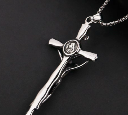 3D Jesus Christ Cross Pendant Necklace