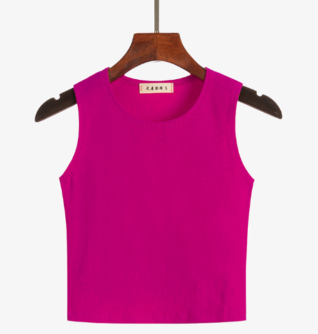 Korean Style Cropped Turtleneck Tank Top for Women