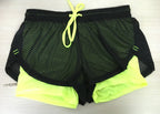 Women's Breathable Double-Layer Yoga Shorts