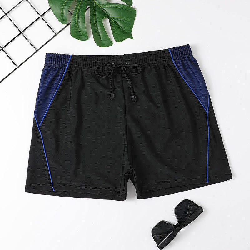 Men's Plus-Size Drawstring Swim Trunks