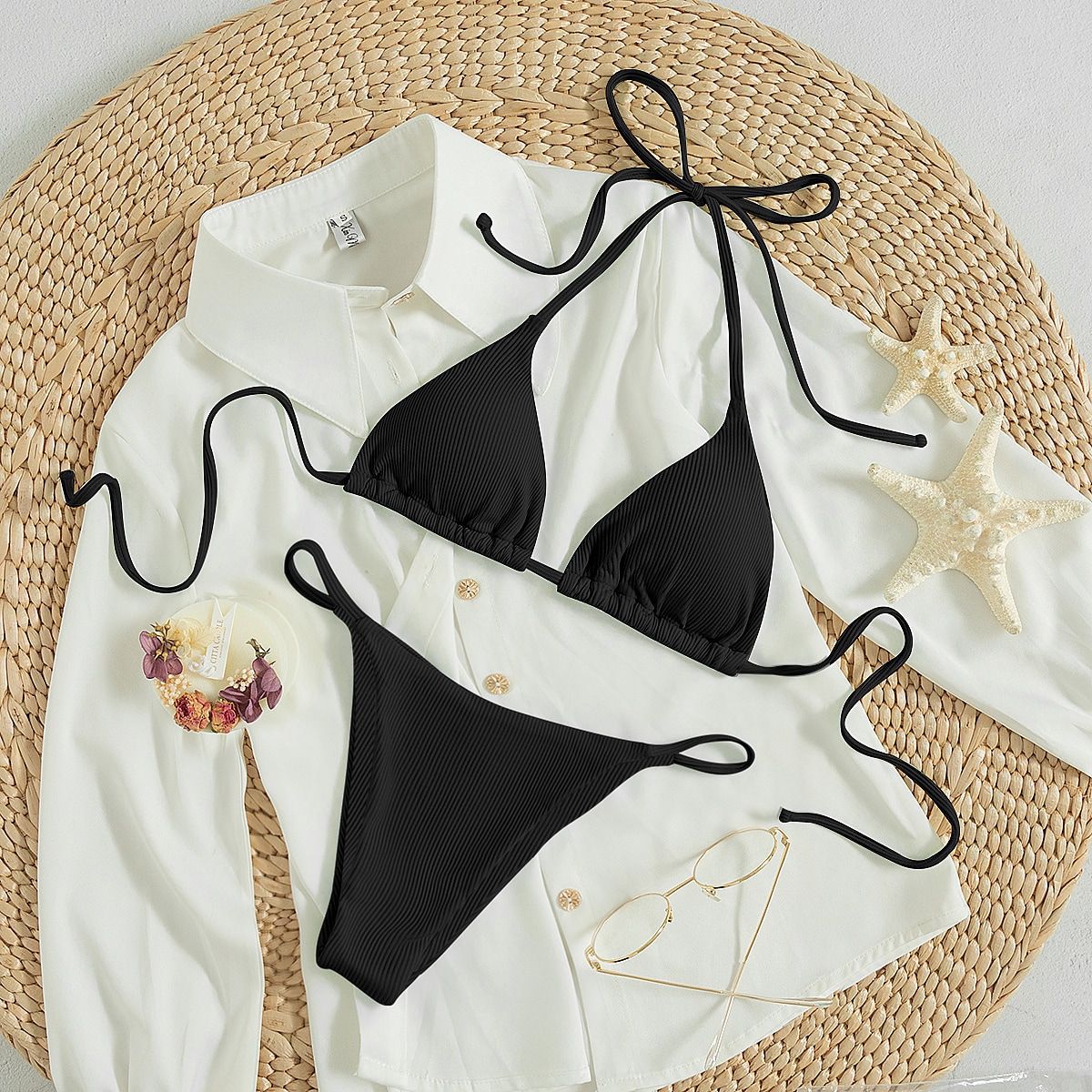 Triangle String Bikini Set