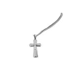 Men's Cross Pendant Steel Chain Necklace