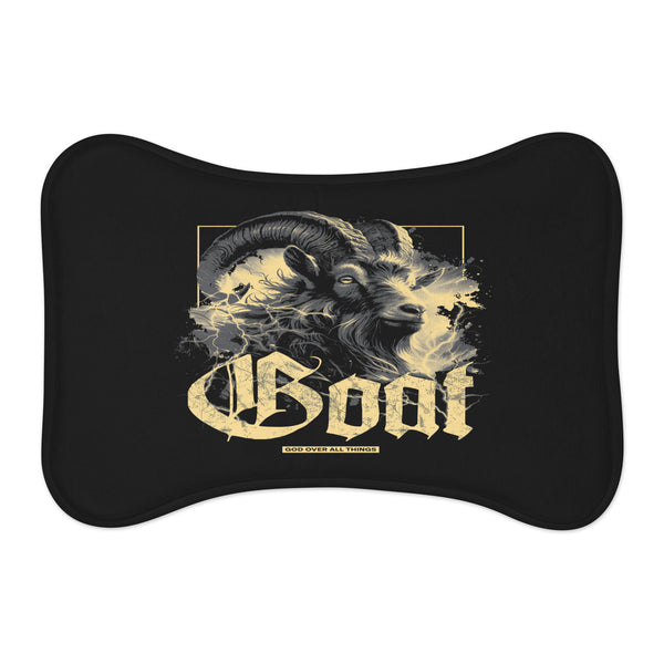 GOAT God Over All Things Pet Feeding Mat