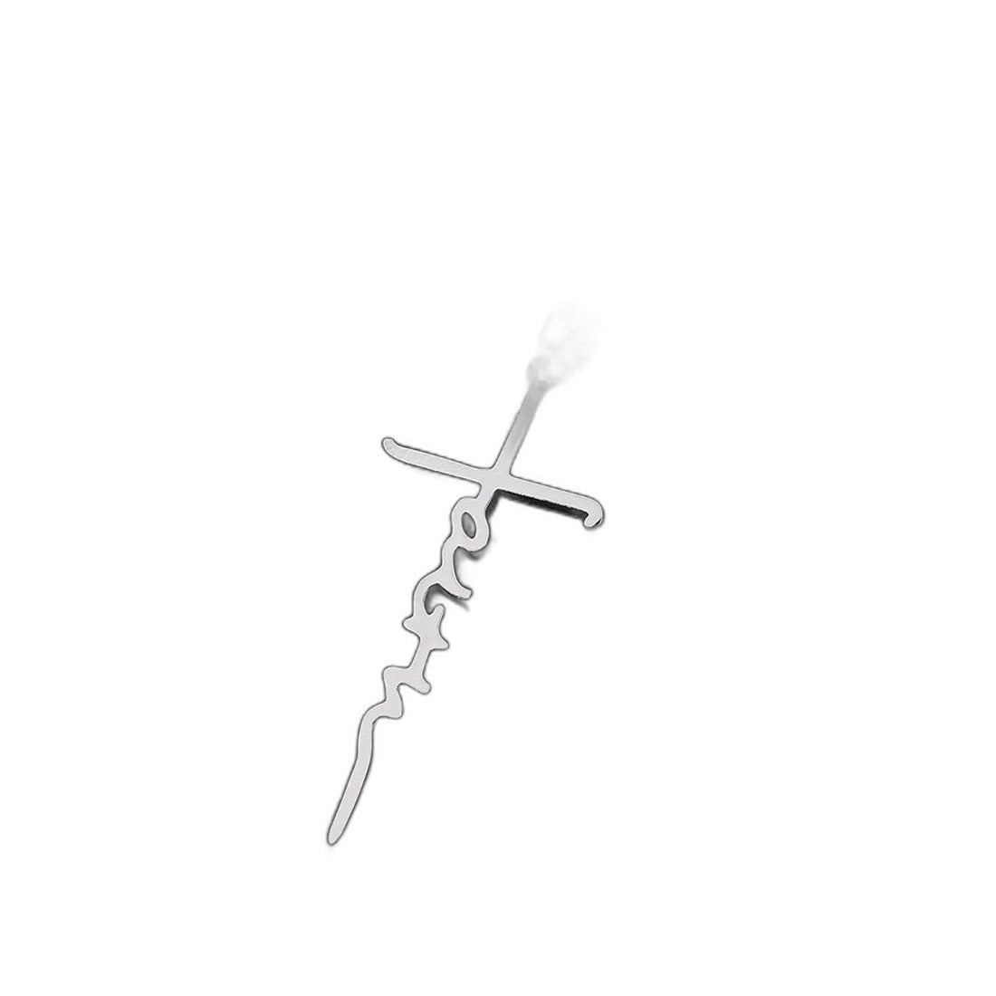 Stainless Steel Faith Cross Pendant Necklace | Christian Jewelry