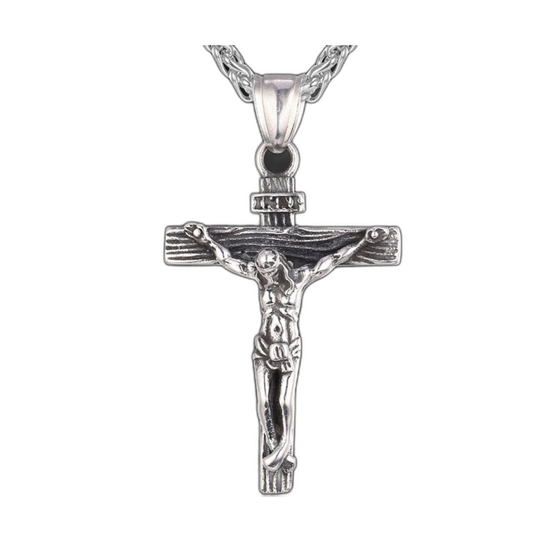 Jesus Crucifix Cross Pendant Necklace | Christian Jewelry