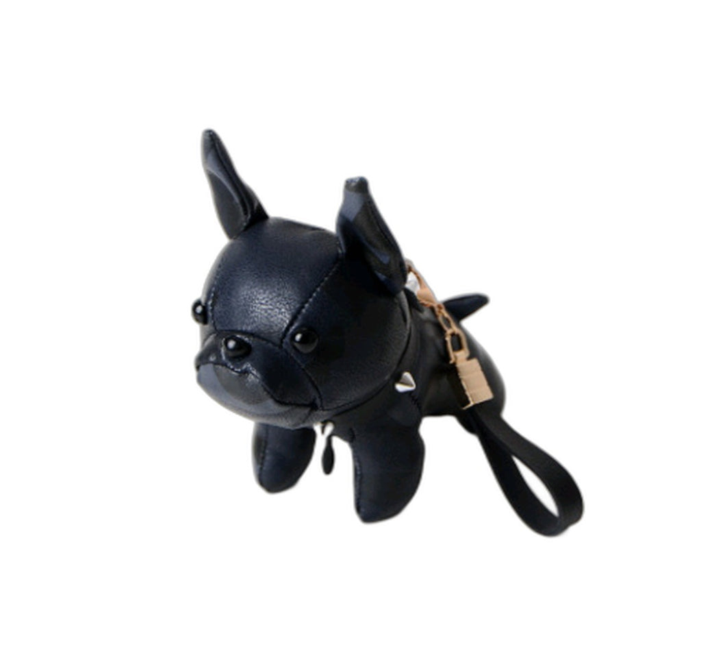 Bulldog Pendant Car Decoration Pet Dog Keychain | Accessory - Black / 15cm (Amazon swatch)