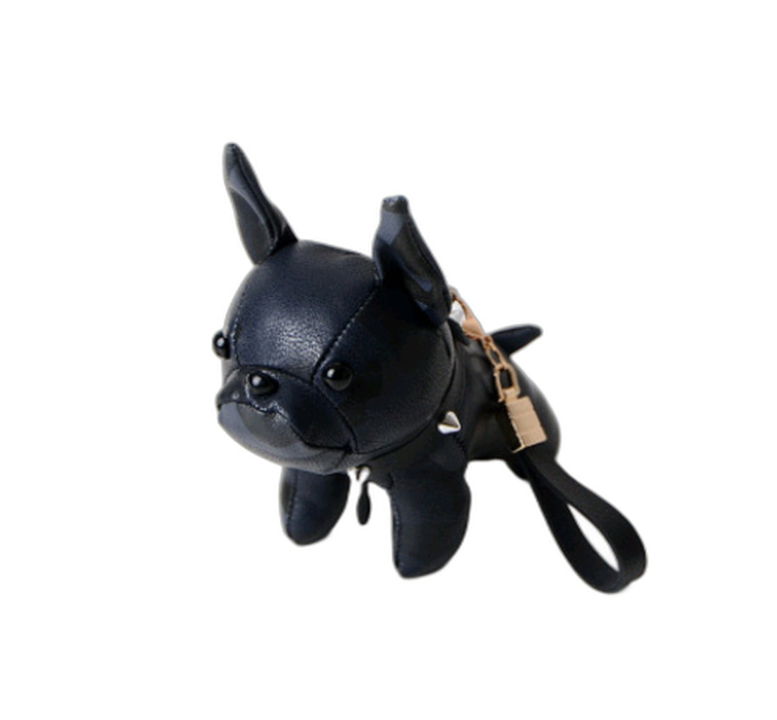 Bulldog Pendant Car Decoration Pet Dog Keychain | Accessory - Black / 15cm (Amazon swatch)