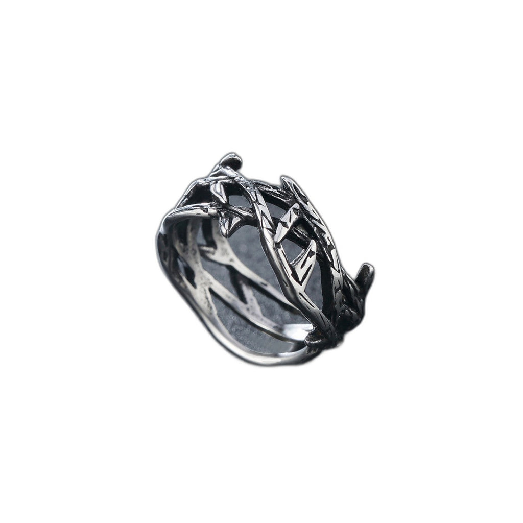 Vintage Jesus Crown of Thorns Titanium Steel Ring